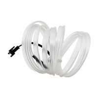 Led неон с монтажным шлейфом (автомобильный),  (EL провод) 2,3 мм, 360 °, оранжевый, 3 м., с разъемом для подключения