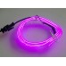 EL провод (Led гибкий неон), 5 метров, фиолетовый, 2,3 мм, с разъемом для подключения.