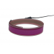 EL гибкая неоновая лента 13 мм, 1 м, фиолетовый, с разъемом для подключения.
