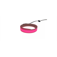 EL гибкая неоновая лента 13 мм, 1 м, розовый, с разъемом для подключения.