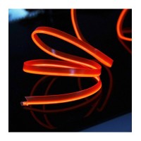 Led неон с монтажным шлейфом (автомобильный),  (EL провод) 2,3 мм, 360 °, синий, 1 м., с разъемом для подключения