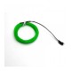 Led гибкий неон узкий (EL провод) 2,3 мм, зеленый , 1 м, с разъемом для подключения
