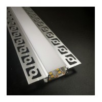 Профиль для гипсокартона 61(20,5)*14*3000мм+молочный акриловый экран 