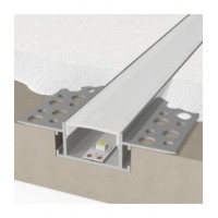 Профиль для гипсокартона 61(20,5)*14*3000мм+молочный акриловый экран 