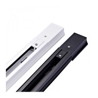 Шинопровод (шина) для трековых светильников однофазный с коннектором питания, 2 метра, белый