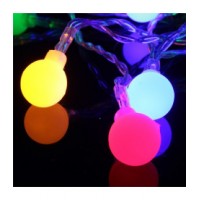 Светодиодная гирлянда "Шарики", 300 шариков, соединяемая, 220 вольт, 30 метров, цвет RGB