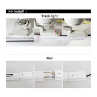 Трековый светильник - Spotlight, однофазный, Модерн, 220 В, 20 Вт, 4500 К, белый